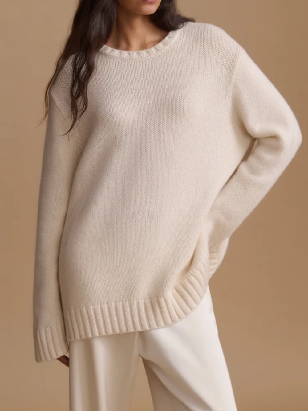 JENNI KAYNE
Amelia Cashmere Crewneck Sweater - Ivory